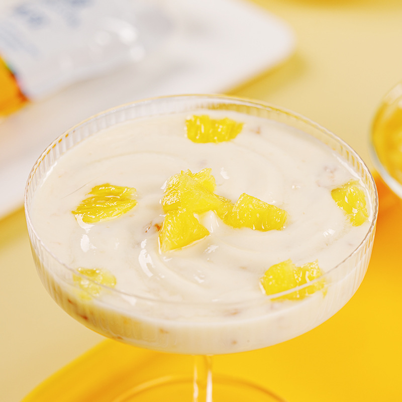 Light Bright West Ox Yogurt, Qinghai Normal Yogurt Mula Pineapple Oat Yogurt 160g*10 Bags