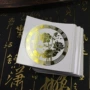 生财卫生间莲花金属门手机贴