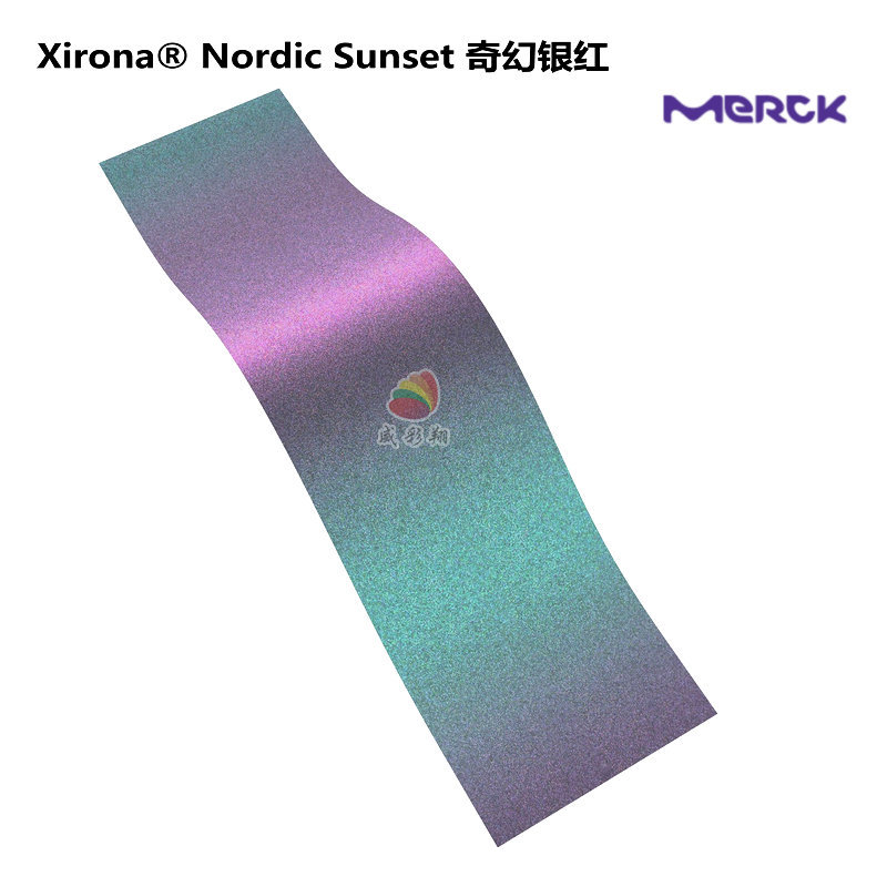 德国默克化妆品变色龙珠光粉 Xirona® Nordic Sunset 奇幻银红
