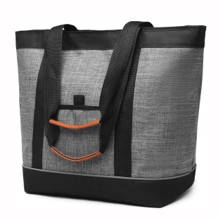 Reusable thermal insulation cooler bag food grocery cool carrying non-woven lunch cooler bag