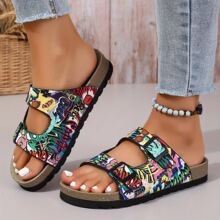 A 61971 Glitter Family Slide Sandals �W���H����Ь