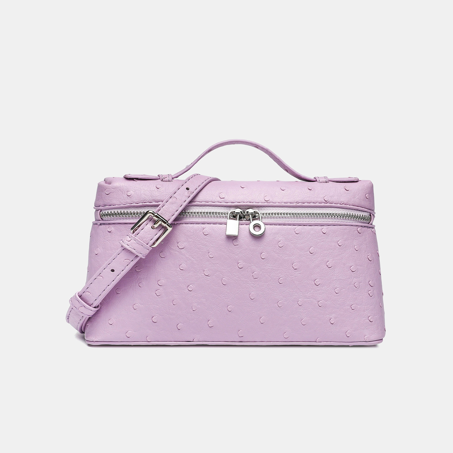 lp19 ostrich pattern lunch box bag, fashionable women's bag, 2026 new model, gigi style handbag, crossbody small bag