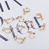 Small screw, copper ear clips, earrings, cute accessory, no pierced ears, handmade