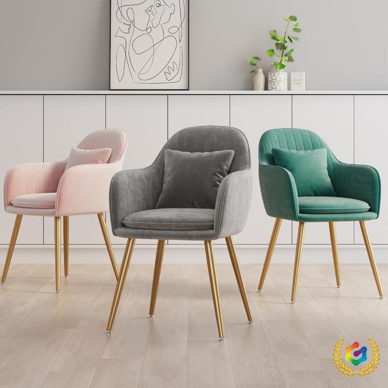 silla de maquillaje de red silla de manicura silla de dormitorio silla de comedor de tela moderna simple silla de maquillaje silla de tocador