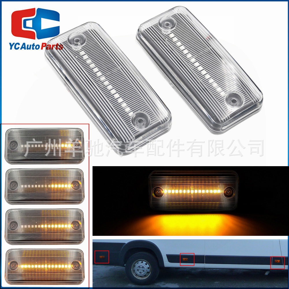 Aplicable a Fiat Citroën Renault Jeep Volvo FE pan de automóviles cuchillas laterales luces laterales de dirección