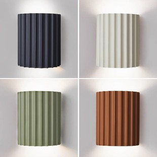 Wall Lamp Bedside High-End Modern Style Bedroom Night Light Wabi-Sabi Style Living Room Wall Lamp Retro Creative Atmosphere Stair Lamp