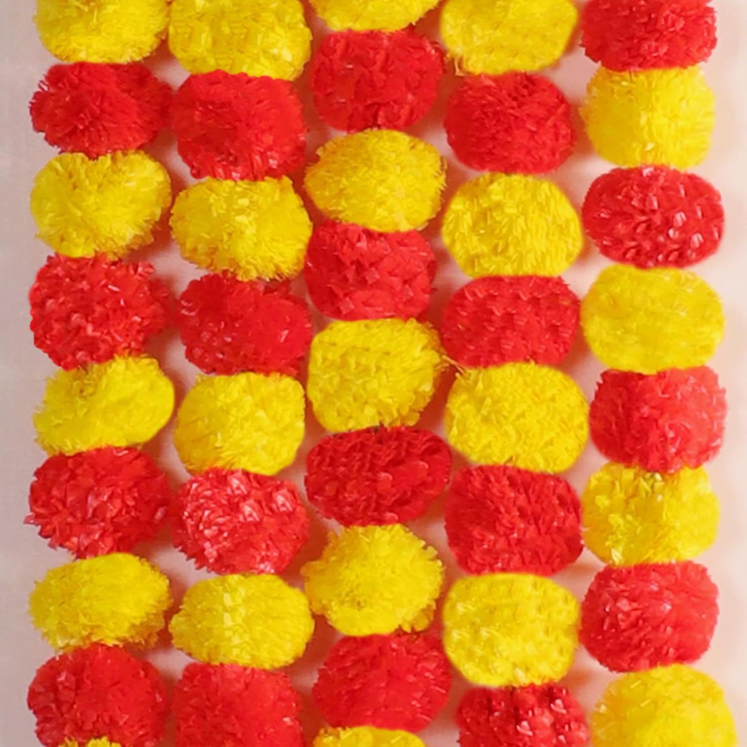 Decoración de bodas india, caléndula, flor, ayuno de Halloween, corona de adoración, festival de muertos de México, Diwali