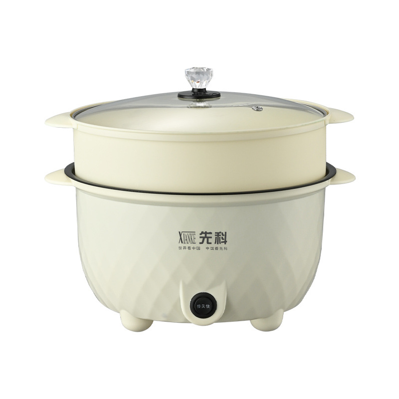 先科蒸煮電気鍋電気煮鍋多機能料理鍋学生寮家庭用一体煮麺電気鍋