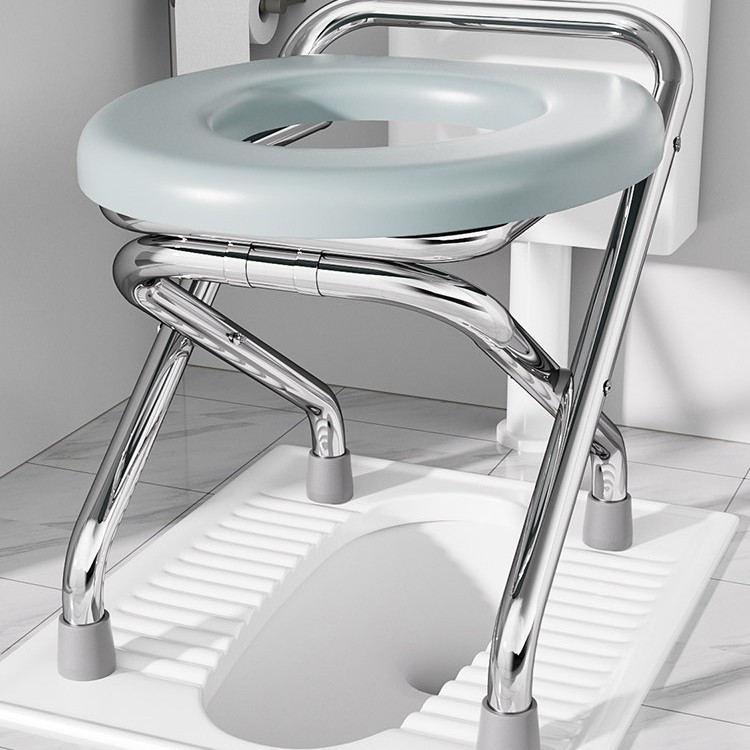 Pregnant Women's Toilet Seat, Elderly Mobile Toilet, Household Portable Toilet Device, Squat-To-Sit Toilet Chair, Squat-Toilet Seat Stool