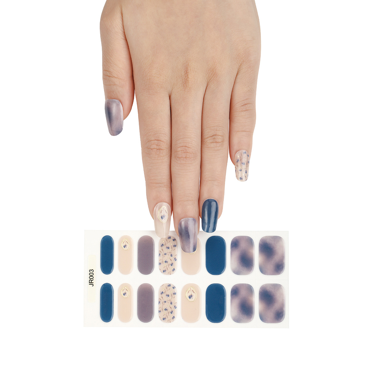 Uña de fototerapia UV gel semi-curado pegatinas impermeables completamente pegatinas semi-curado de segunda generación parche de uñas de gel blando