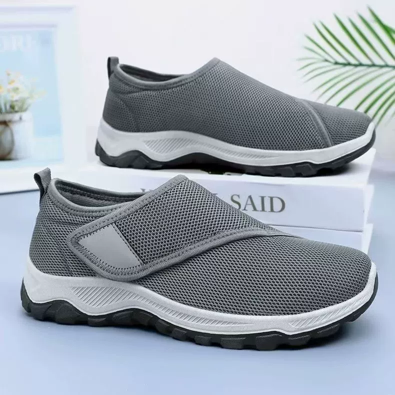 Мужские кроссовки весенние мужские сетчатые дышащие кроссовки оптом слипоны на липучке повседневная обувь дропшиппинг