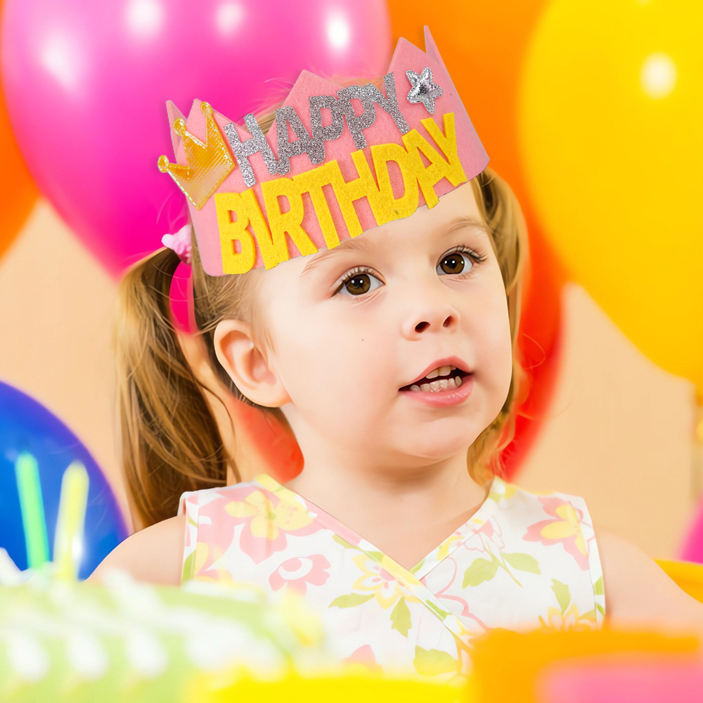 Diadema de cumpleaños corona accesorios para el cabello Adultos niños decoración de fiesta de cumpleaños sombrero de cumpleaños diadema vela de cumpleaños tocado