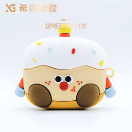 创意卡通蓝牙耳机壳定制源头厂家创意礼品硅胶耳机套耳机包定做