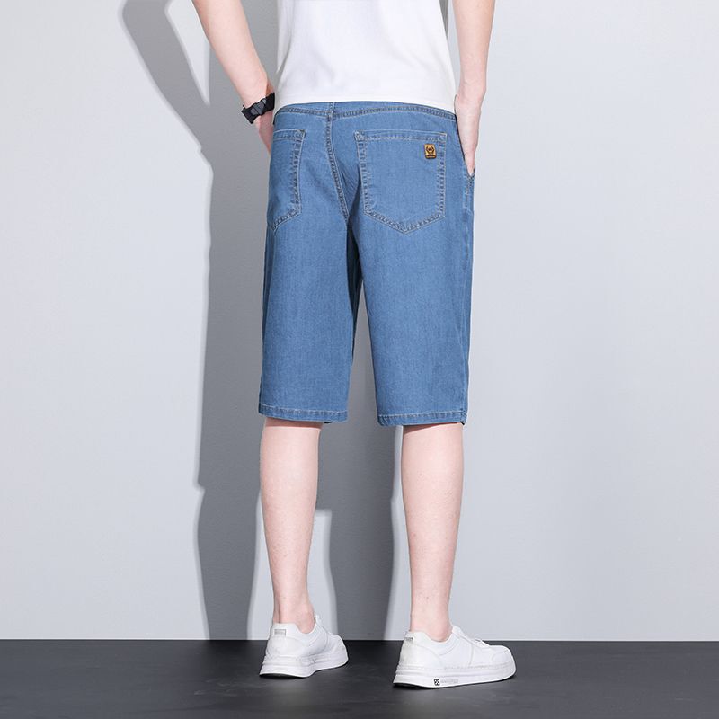 Summer Denim Shorts for Men, Straight-Cut, Thin, Versatile, Breathable, Stretchy, Five-Point Pants, Men's Youth Mid-Length Pants Wholesale 2026 Summer Denim Shorts for Men, Straight-Cut, Thin, Versatile, Breathable, Stretchy, Five-Point Pants, Men's Youth Mid-Length Pants Wholesale 2026