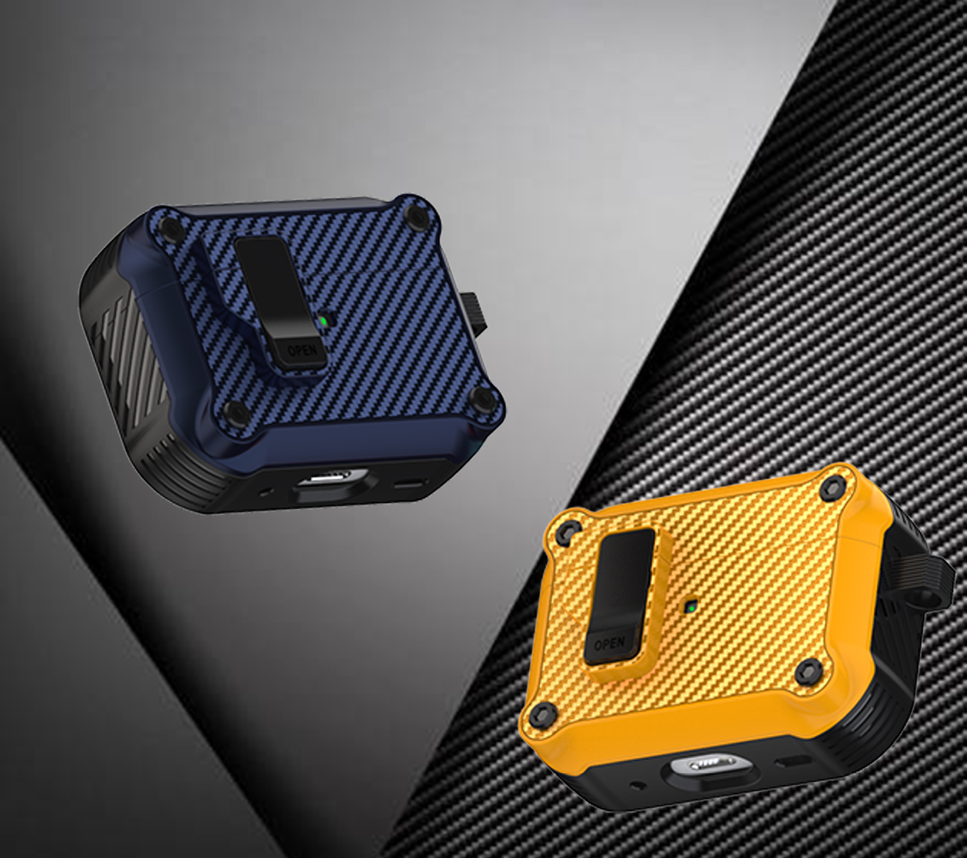50g Weight iPhone Applicable Brands Earphone case Classification Carbon Fiber Material Solid Color Pattern Casual, Simple Style Style Injection Molding Craft Carbon Fiber Solid Color Injection Molding Casual Simple Style Earphone Case Earphone Cases Phone Accessories 2