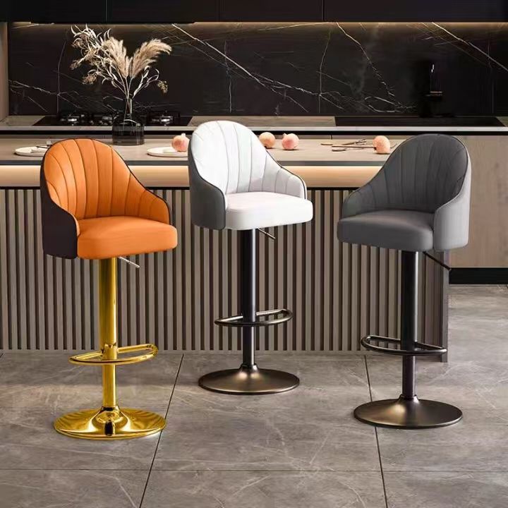 Bar Chair High Stool Modern Simple Bar Chair Home Dining Chair Lift Island Commercial Cashier Front Desk Swivel Chair