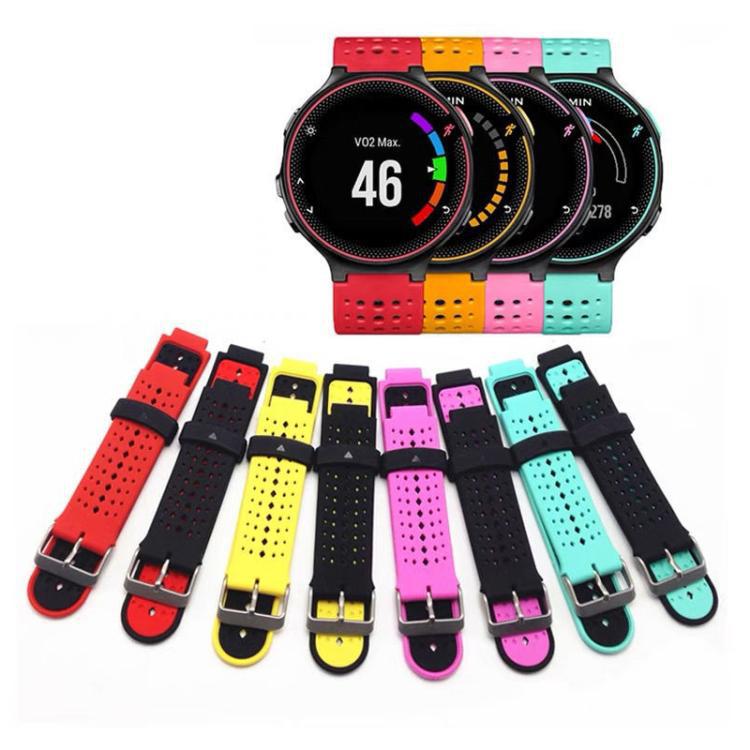 xDfind herramienta de correa de silicona bicolor para Garmin Forerunner 235 / 220 /