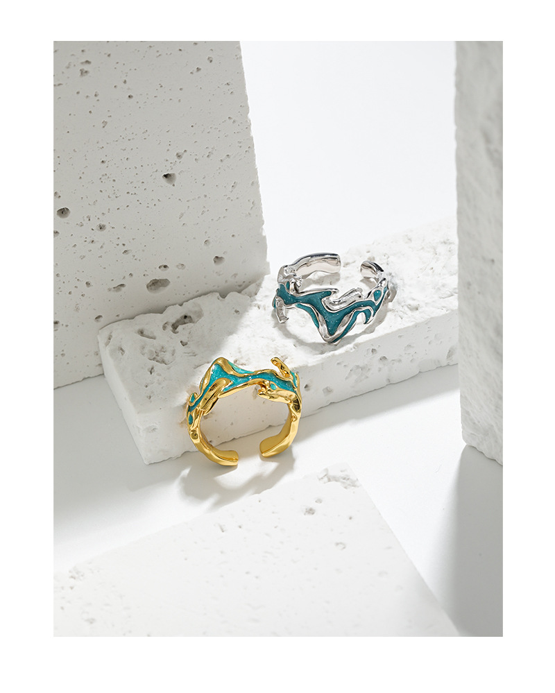 Fashion Irregular Sterling Silver Plating Open Ring 1 Piece