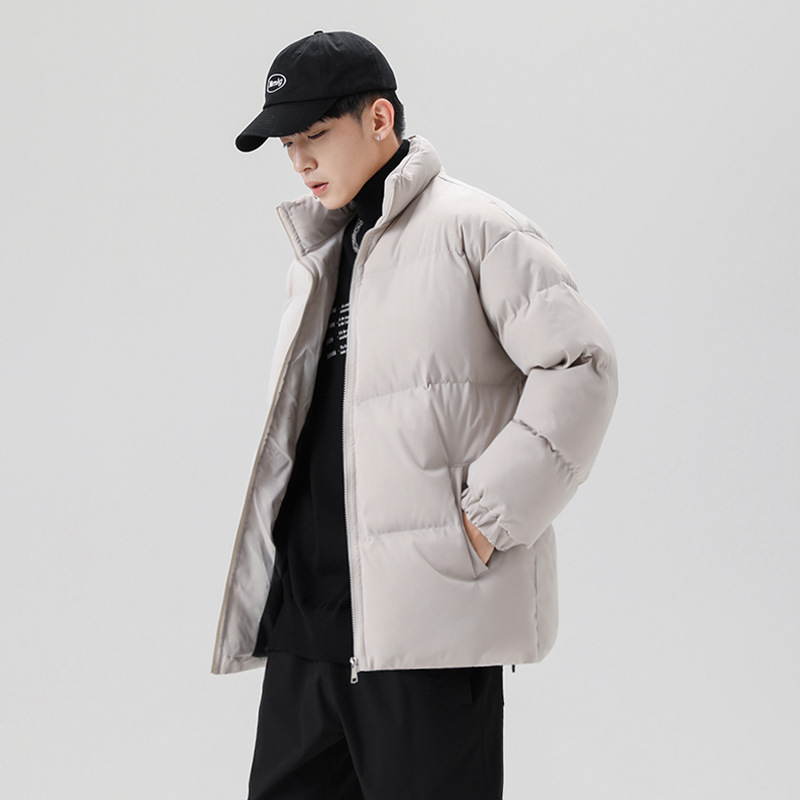 Herren Herbst und Winter neue lässige Baumwolljacke modische verdickte warme lose Baumwolljacke_voghion.com