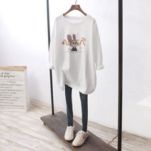 韩版白色长袖t恤女秋装2025秋冬新款爆款宽松显瘦纯棉打底衫上衣