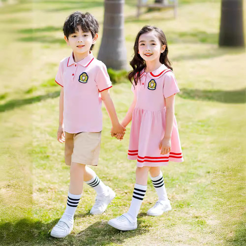 幼儿园园服夏装小学生校服套装毕业服装夏季英伦风连衣裙儿童班服