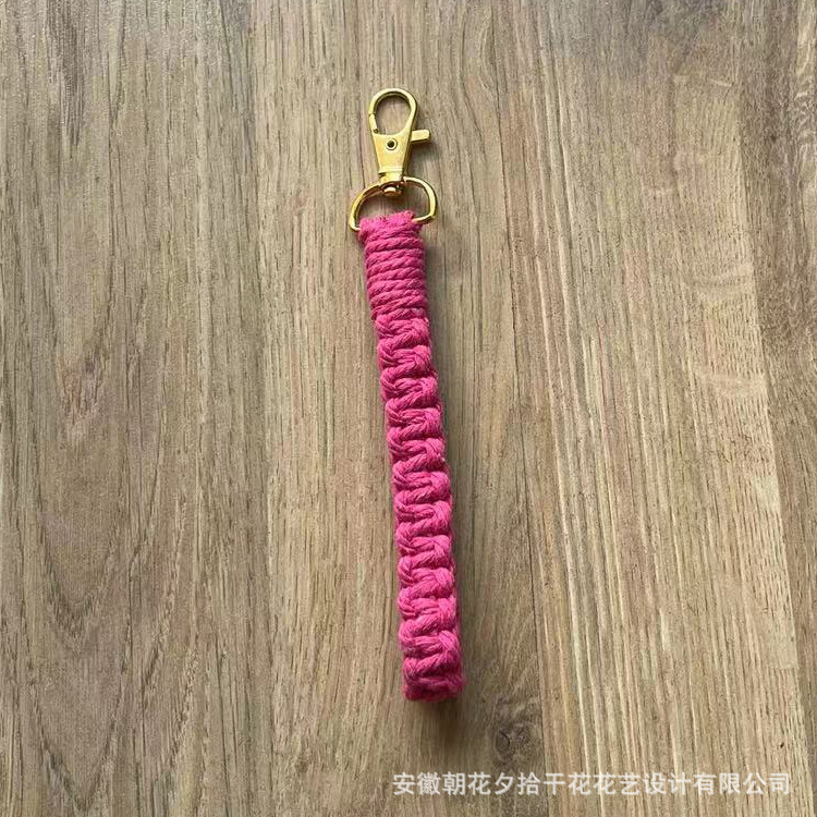 Llavero tejido a mano Nórdico tejido colgante bolsa colgante coche llavero lana llavero Navidad