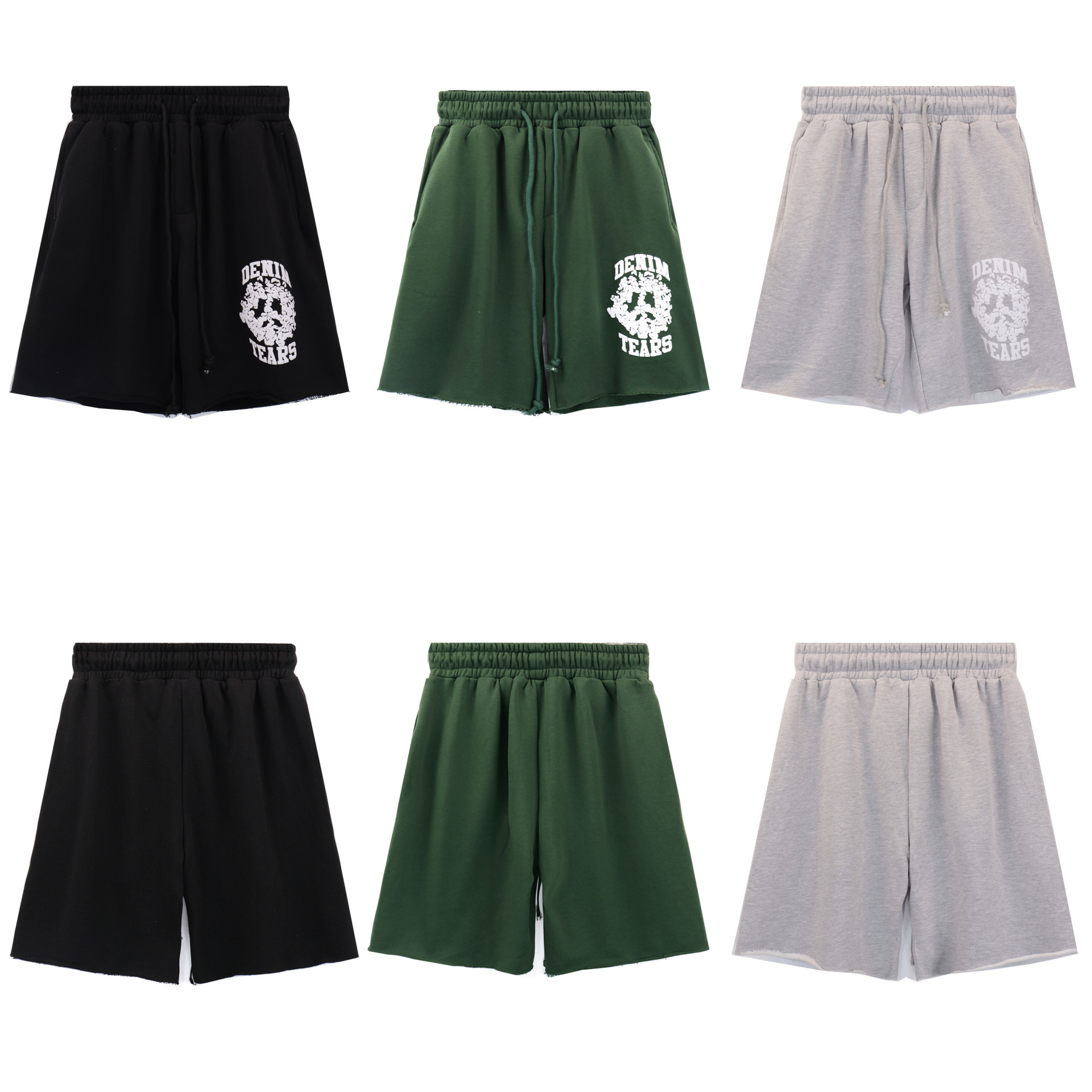 악마의 눈물 하이 퀄리티 면화 반바지 남성 인쇄 스포츠 캐주얼 반바지