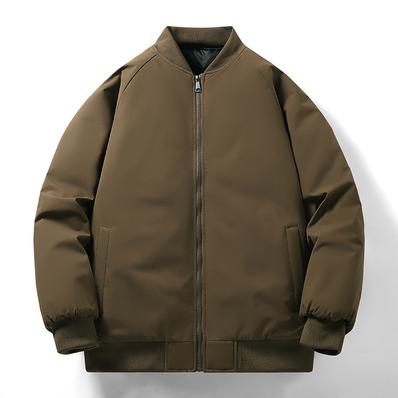 Men's autumn and winter, new Korean style trend, loose, simple, waterproof, thick jacket, casual cotton jacket for men_voghion.com