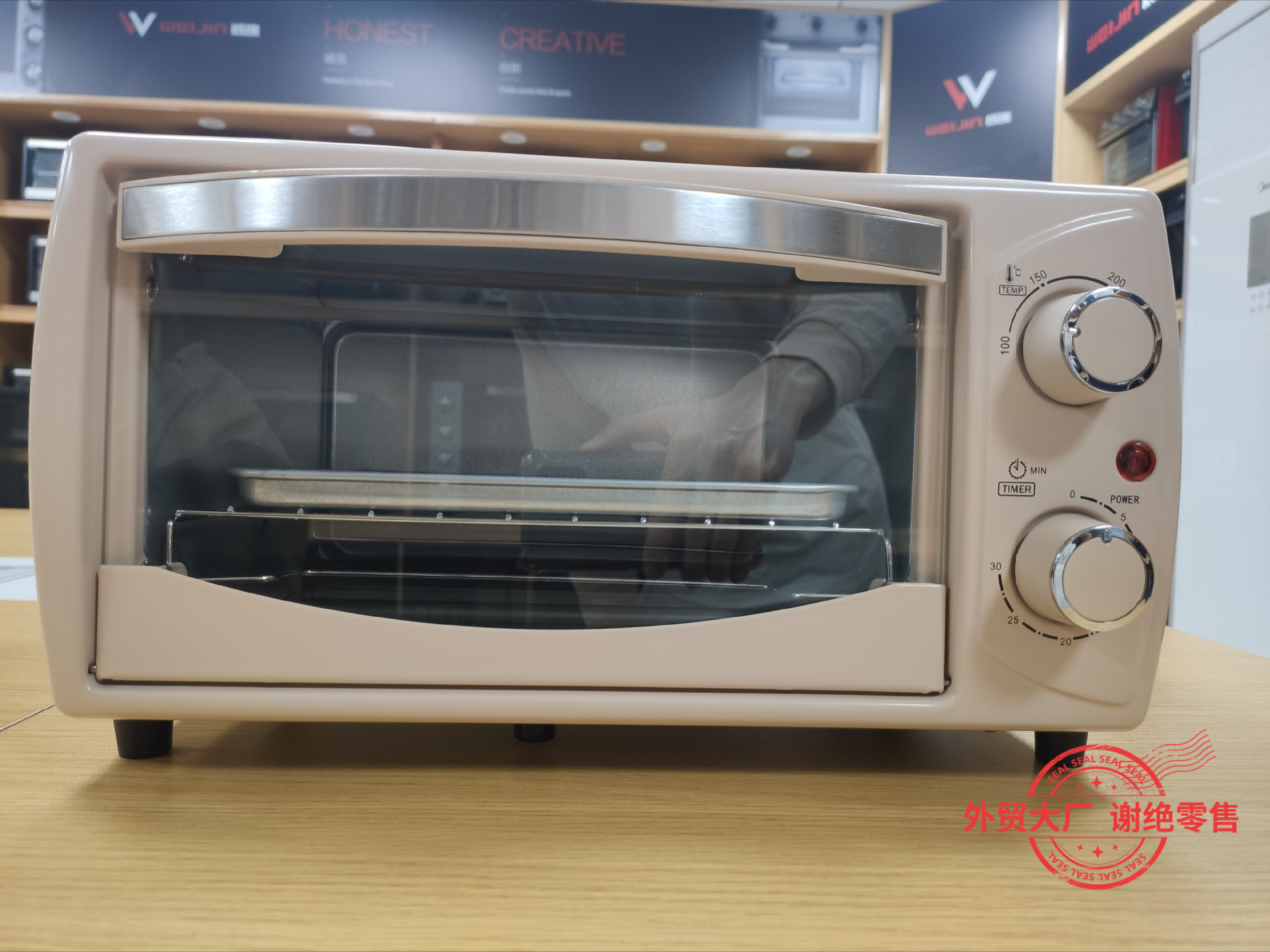 Weijin comercio exterior pequeño horno eléctrico doméstico cocina vertical horno mini 9L capacidad fábrica de comercio exterior horno al por mayor