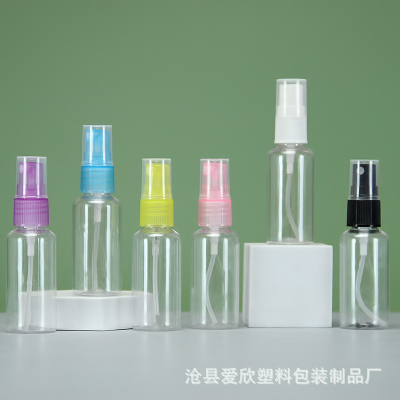 30ml botella de spray PET transparente botella sub-botella uniforme niebla fina