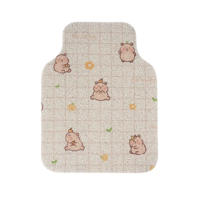 and are cute decorative floor mats | Avtomobil döşəmə paspasları - kapibara-d-front-row-5060cm-one-piece-for-the-front-row