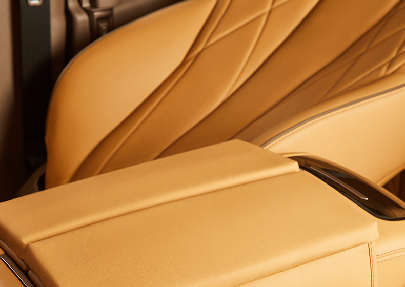 Denza D9 Central Control Armrest Box Leather Cover Denza Special Car Interior Modification Protection Skin-Feel Leather Booster Pad Cover