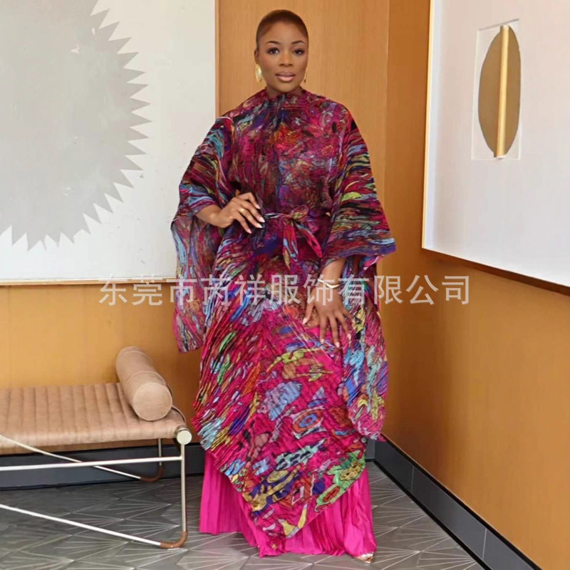 Miyaki Suit Miyake Pleated New Organza Heavy Industry Pleated Pants Suit Source Manufacturer Stall Wholesale