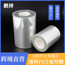 跨境供应透明离型膜切片 0.015-0.2单双面涂硅膏药不干胶隔离片材