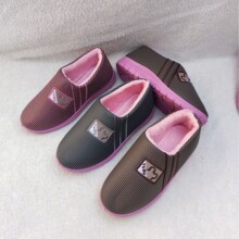 成人女加绒棉拖鞋秋冬季保暖防水面防滑家居室内待客家用棉拖批发