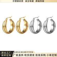 跨境欧美热卖气质耳环轻奢女耳扣创意设计感灵动潮流复古镀金耳饰