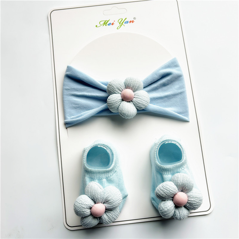 하늘색---가는 선 다섯 꽃잎 정장