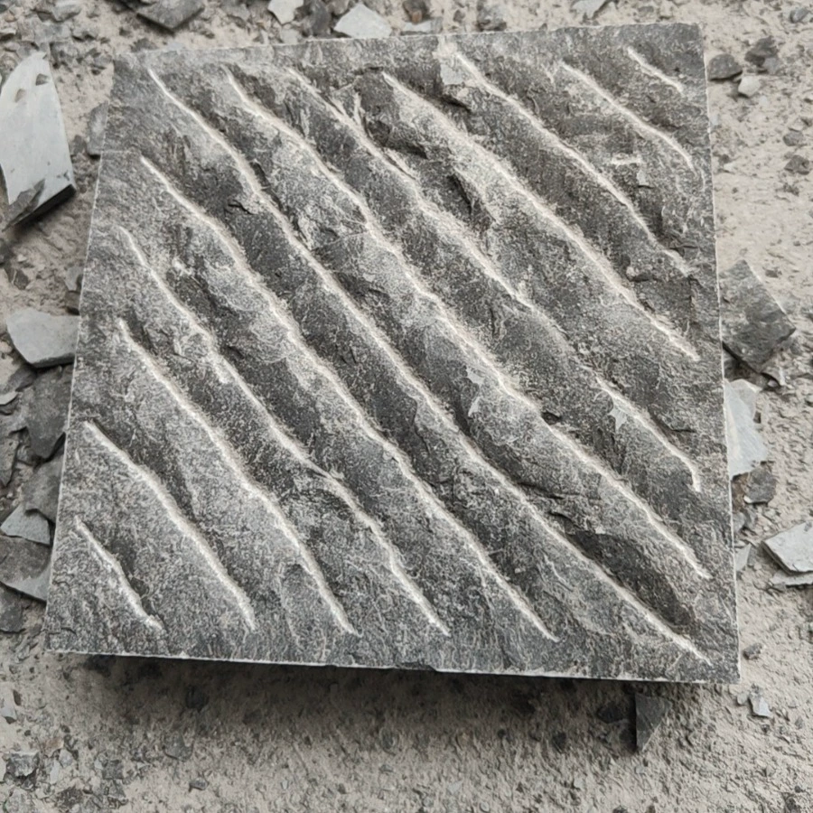 Синие каменные дорожки, каменные плитки, газонные коврики, каменные дорожки для ног.