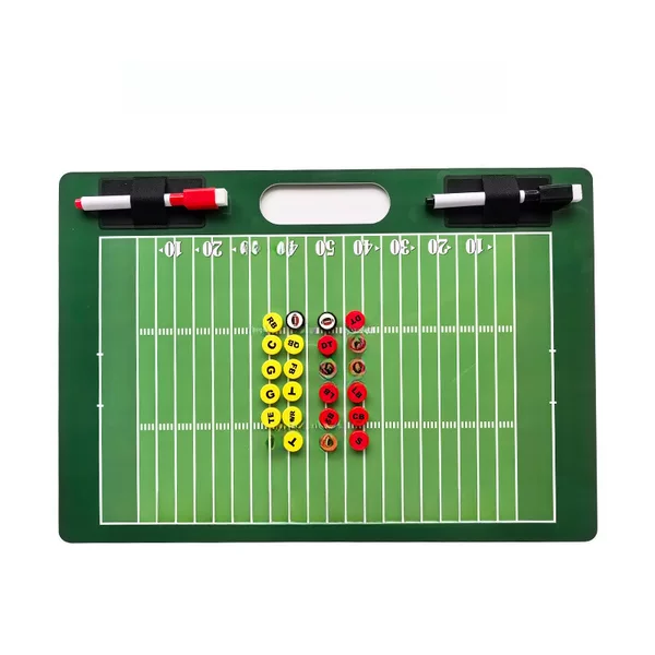 Rugby Tactical Board Pvc Coach Board Magnetic with Pen and Eraser Tactical Practice Command Long-Term Supply Badminton