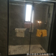 工程淋浴房浴室干湿分离隔断家用卫生间洗澡房专用玻璃极窄简钻石