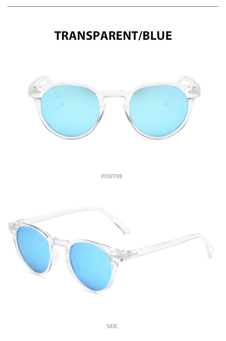 Retro Simple Style Solid Color Tac Round Frame Full Frame Men's Sunglasses display picture 17