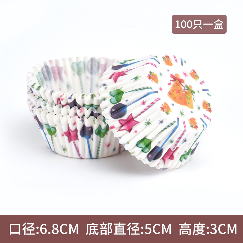 Hot sale pastel de papel a prueba de aceite 100 paquetes de postre de alto rendimiento pastel de nieve niang base de papel de horneado tazas