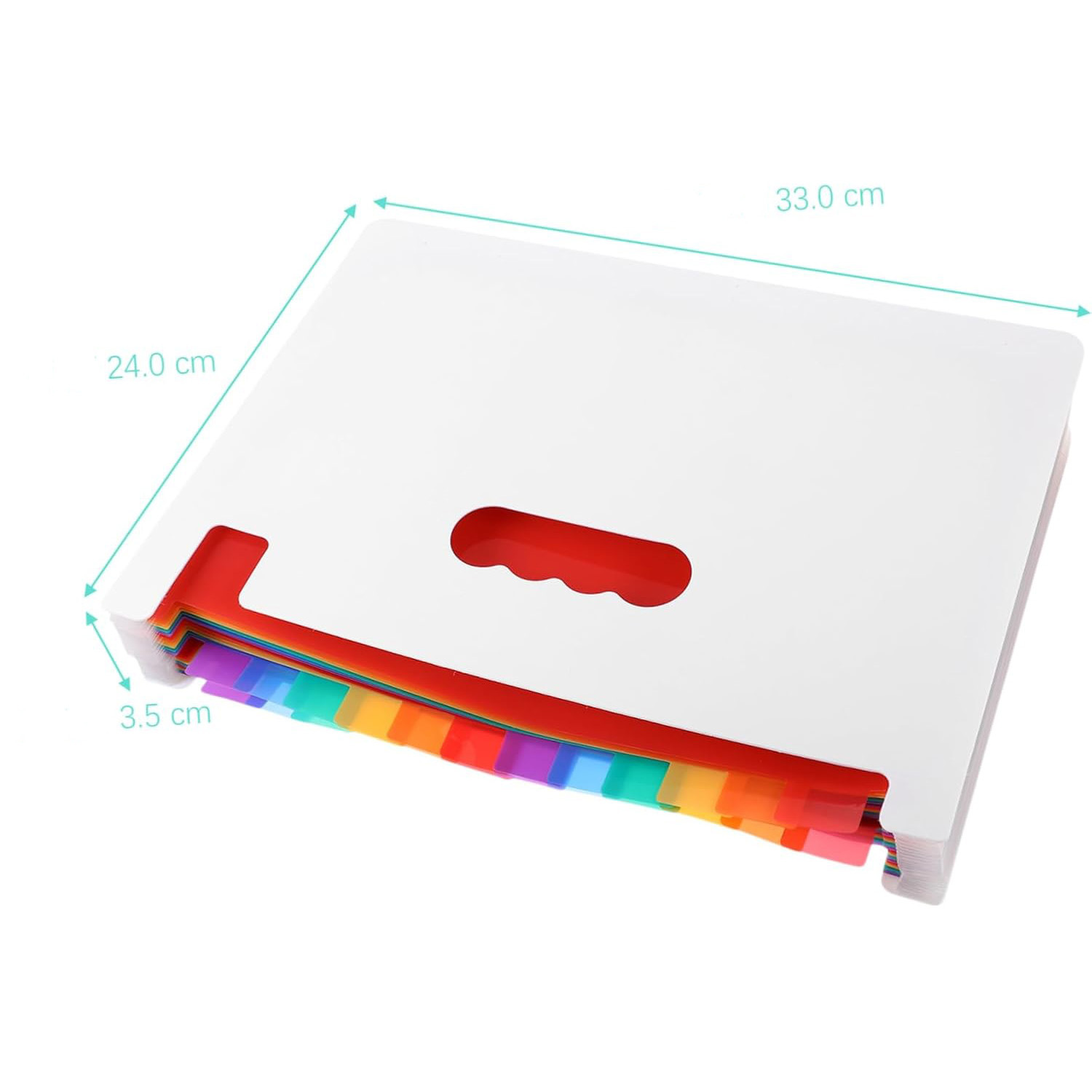 흰색 외판 무지개 내부 페이지 [37겹] 표지 없음