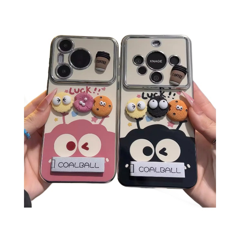 Coffee Coal Ball 16 Plus 8 Phone Case 17 Max Electroplated Window 14 Pro 11 Cute XS 15 XR 12_voghion.com