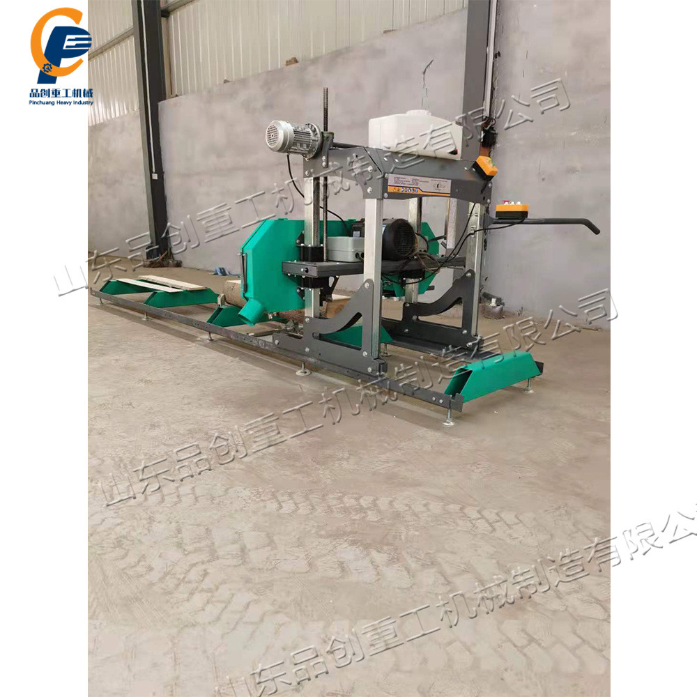 全自动卧式木工推台锯 原木单片卧式带锯机 小型薄板卧式带锯机