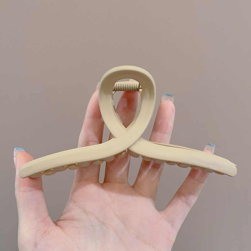 Clip de pelo de gran tamaño esmerilado simple Cabeza trasera updo horquilla de alto grado tiburón clip horquilla tocado al por mayor