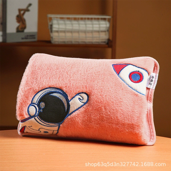 Double-insert charging hot water bag [Skyman pink]