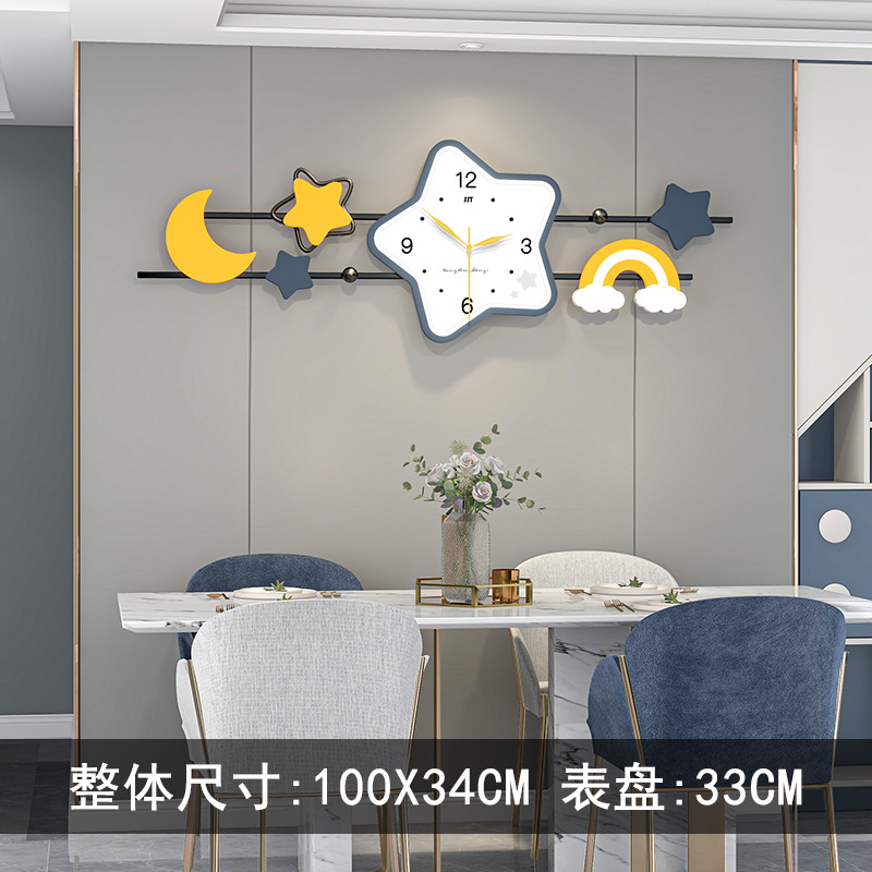 Luz de estilo europeo Reloj de pared de lujo sala de estar de moda simple decoración del hogar restaurante reloj montado en la pared Red rojo creativo arte reloj