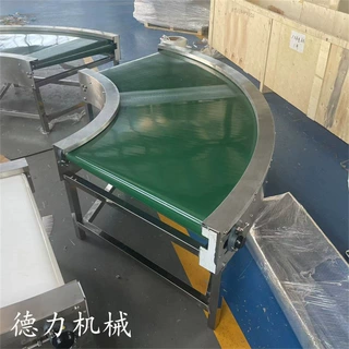 直线皮带输送机90度转弯机180度滚筒转弯输送机PVC皮带线输送机