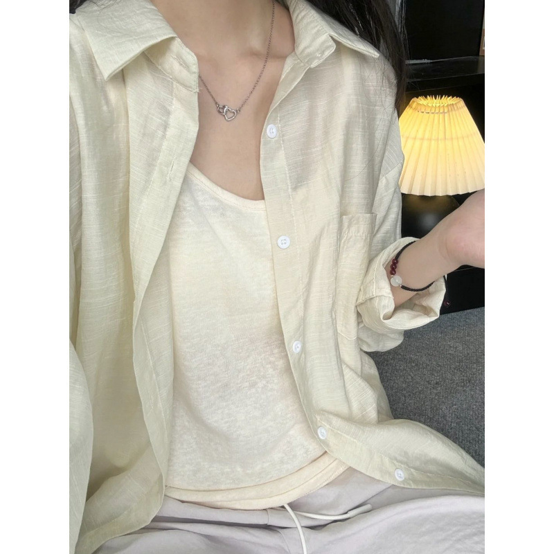 Chanel-Style Sun-Protective Shirt for Women, Summer 2026 New French-Style Loose Top with a Unique Design and Elegant Long Sleeves